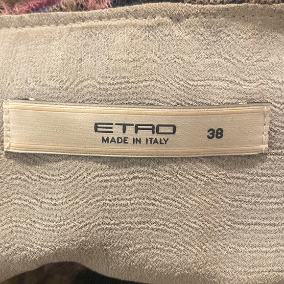 Etro Lace & Silk Sleeveless Blouse - Picture 9 of 12